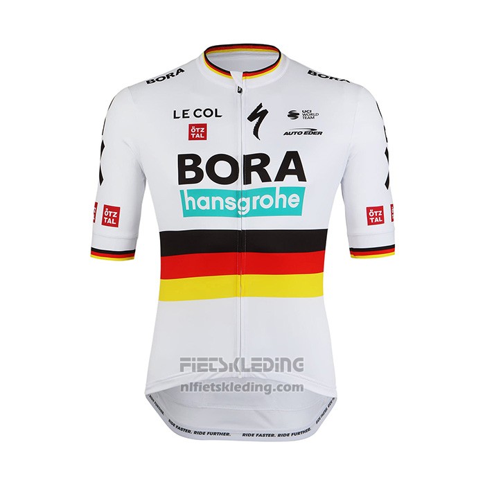 2022 Fietskleding Bora-hansgrone Wit Korte Mouwen en Koersbroek